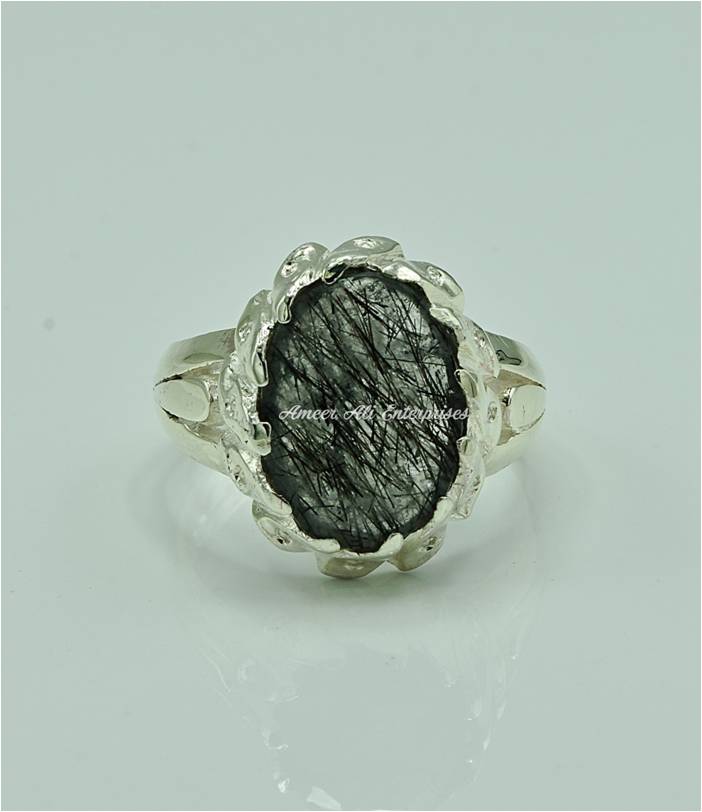 AAE 6900 Chandi Ring 925, Stone: Moh e Najaf