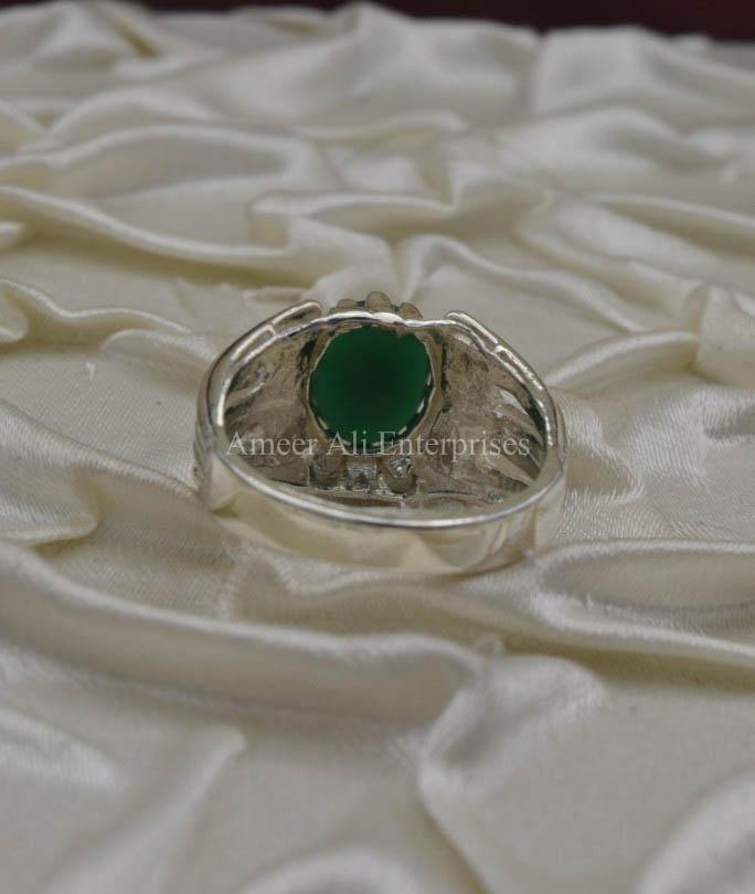 AAE 1808 Chandi Ring 925, Stone: Zircon - AmeerAliEnterprises