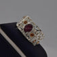 AAE 7415 Chandi Ring 925, Stone: Yaqoot Ruby - AmeerAliEnterprises