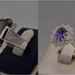 Silver Couple Rings: Pair 75,  Stone: Zircon - AmeerAliEnterprises