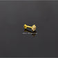 AAE 6928 Gold Nose Pin, Stone: Zircon