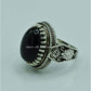 AAE 6823 CHANDI RING 925, STONE: BLACK AQEEQ