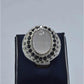 AAE 5826 Chandi Ring 925, Stone: Dur e Najaf - AmeerAliEnterprises