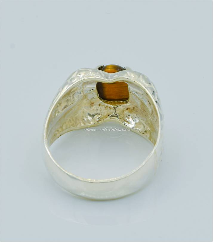 AAE 6242 Chandi Ring 925, Stone: Tiger's Eye