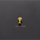 AAE 6928 Gold Nose Pin, Stone: Zircon