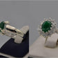 Silver Couple Rings: Pair 53,  Stone: Zircon - AmeerAliEnterprises