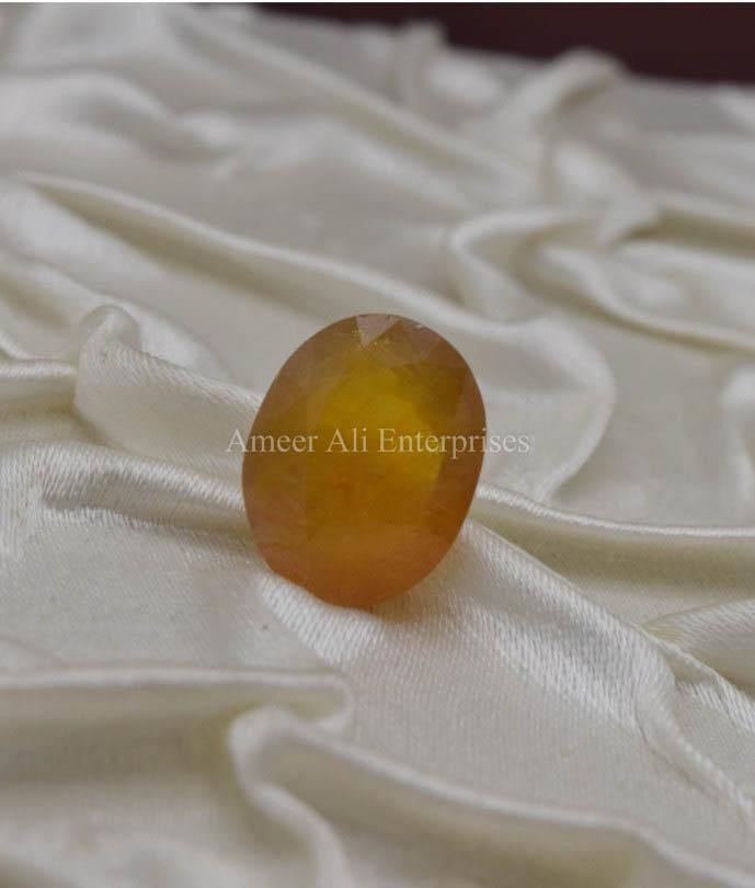 AAE 1322 Yellow Sapphire (Pukhraj) - AmeerAliEnterprises