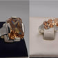 Silver Couple Rings: Pair 85,  Stone: Zircon - AmeerAliEnterprises