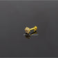 AAE 6928 Gold Nose Pin, Stone: Zircon
