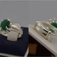 Silver Couple Rings: Pair 53,  Stone: Zircon - AmeerAliEnterprises
