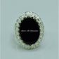 AAE 6824 CHANDI RING 925, STONE: BLACK AQEEQ