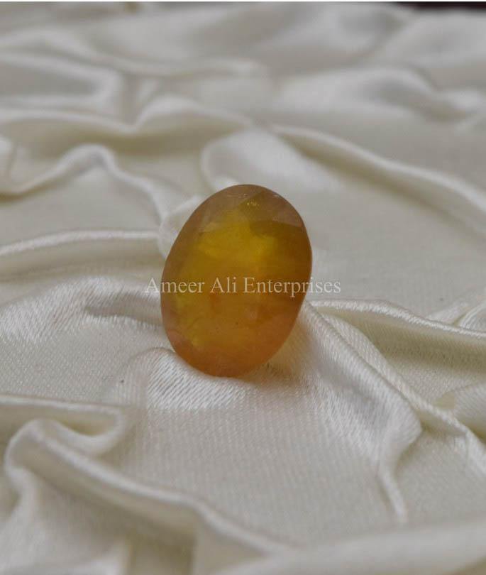 AAE 1322 Yellow Sapphire (Pukhraj) - AmeerAliEnterprises