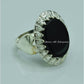 AAE 6824 CHANDI RING 925, STONE: BLACK AQEEQ