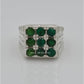 AAE 1802 Chandi Ring 925, Stone Emerald (Zamurd)