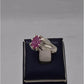 AAE 5743 Chandi Ring 925, Stone: Ruby - AmeerAliEnterprises