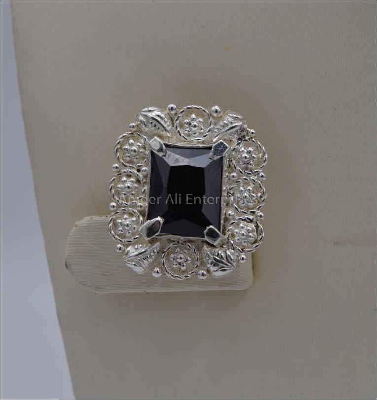 AAE 5639 Chandi Set 925, Stone: Zircon - AmeerAliEnterprises