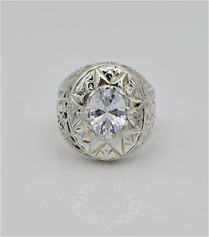 AAE 6558 Chandi Ring 925, Stone: Zircon