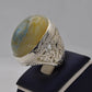 AAE 5605 Chandi Ring 925, Stone: Sulemani Aqeeq - AmeerAliEnterprises