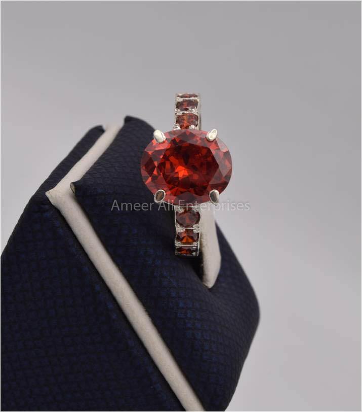 AAE 5501 Chandi Ring 925, Stone: Zircon - AmeerAliEnterprises