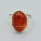 AAE 4381 Chandi Ring 925, Stone: Red Aqeeq