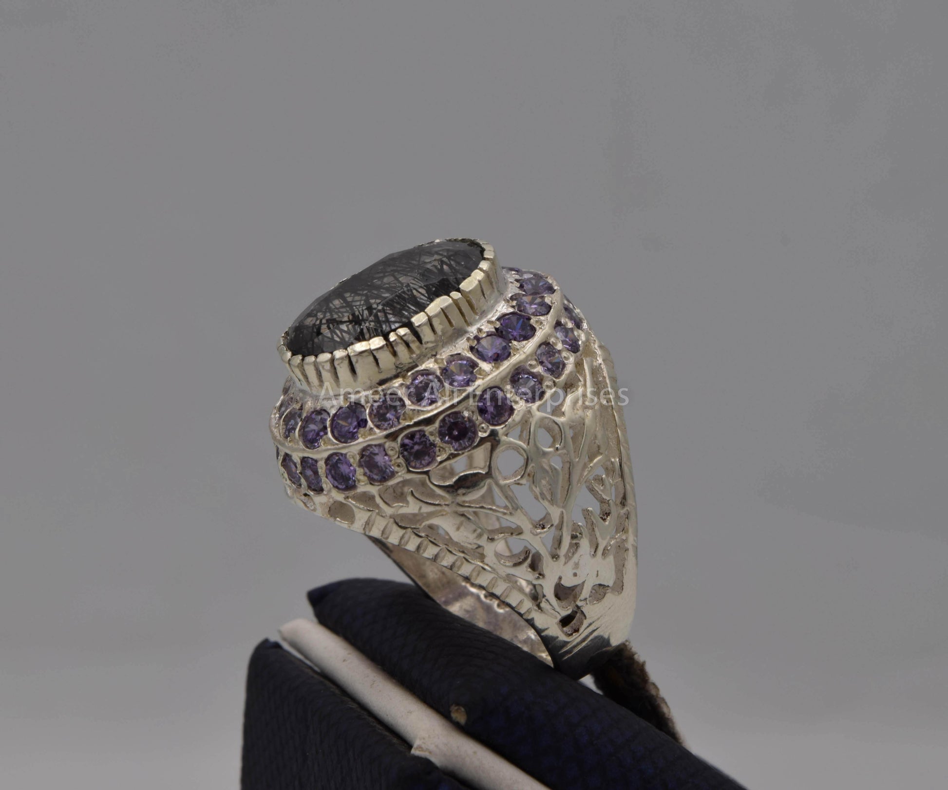 AAE 5651 Chandi Ring, Stone: Moh e Najaf - AmeerAliEnterprises