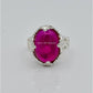 AAE 6589 Chandi Ring 925, Stone: Irani Poota Yaqoot