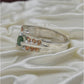 AAE 3635 Chandi Ring 925, Stone: Emerald (Zamurd)