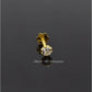 AAE 6887 Gold Nose pin, Stone: Zircon