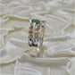 AAE 3635 Chandi Ring 925, Stone: Emerald (Zamurd)