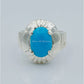 AAE 6579 Chandi Ring 925, Stone: Feroza