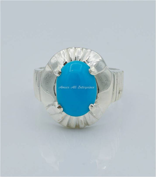 AAE 6579 Chandi Ring 925, Stone: Feroza