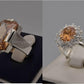 Silver Couple Rings: Pair 35,  Stone: Zircon - AmeerAliEnterprises