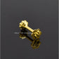 AAE 6887 Gold Nose pin, Stone: Zircon
