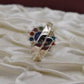 AAE 0527 Chandi Ring 925, Stone: Navratan (Nine Original Stones) - AmeerAliEnterprises
