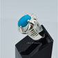 AAE 6579 Chandi Ring 925, Stone: Feroza