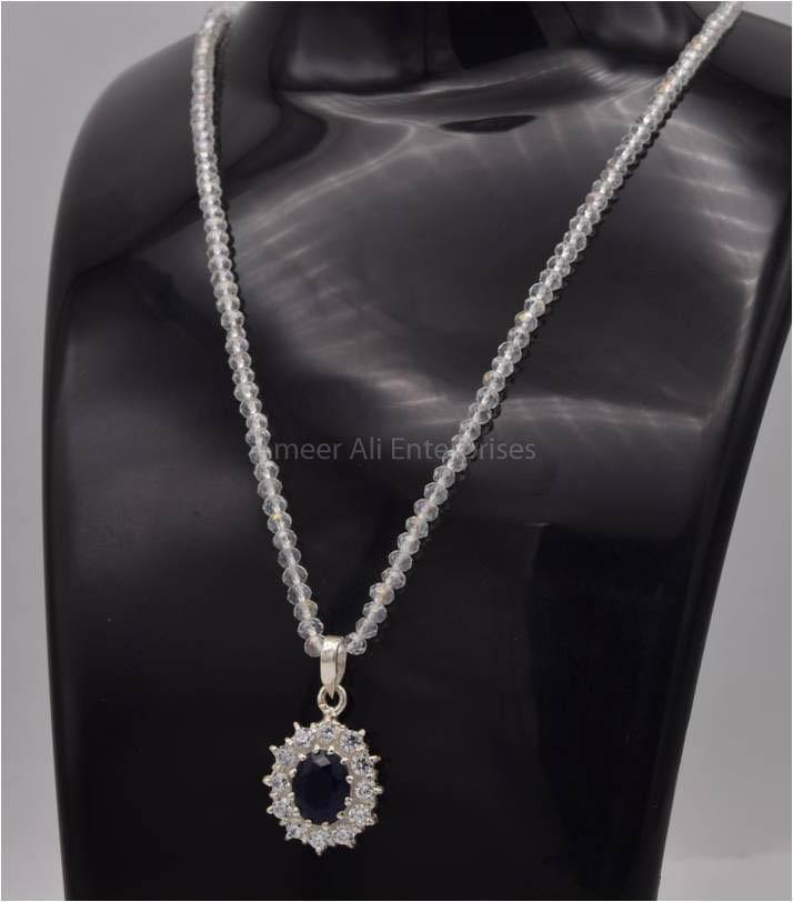 AAE 2547 Chandi Pendant 925, Stone: Zircon - AmeerAliEnterprises