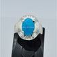 AAE 6579 Chandi Ring 925, Stone: Feroza