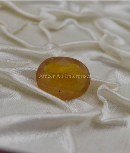 AAE 1324 Yellow Sapphire (Pukhraj) - AmeerAliEnterprises