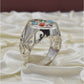 AAE 3627 Chandi Ring 925, Stone: Navratan (Nine Original Stones)