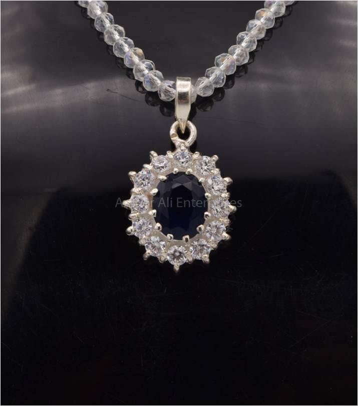 AAE 2547 Chandi Pendant 925, Stone: Zircon - AmeerAliEnterprises