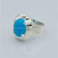 AAE 6579 Chandi Ring 925, Stone: Feroza