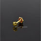 AAE 6889 Gold Nose pin, Stone: Zircon