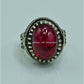 AAE 6826 Chandi Ring 925, Stone: Irani Poota Yaqoot