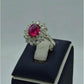 AAE 5770 Chandi Ring 925, Stone: Irani Pota Yaqoot - AmeerAliEnterprises