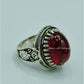 AAE 6826 Chandi Ring 925, Stone: Irani Poota Yaqoot