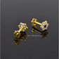 AAE 6890 Gold Ear Studs, Stone: Zircon