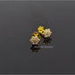 AAE 6931 Gold Ear Studs, Stone: Zircon