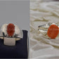 Silver Couple Rings: Pair 93,  Stone: Marjan - AmeerAliEnterprises