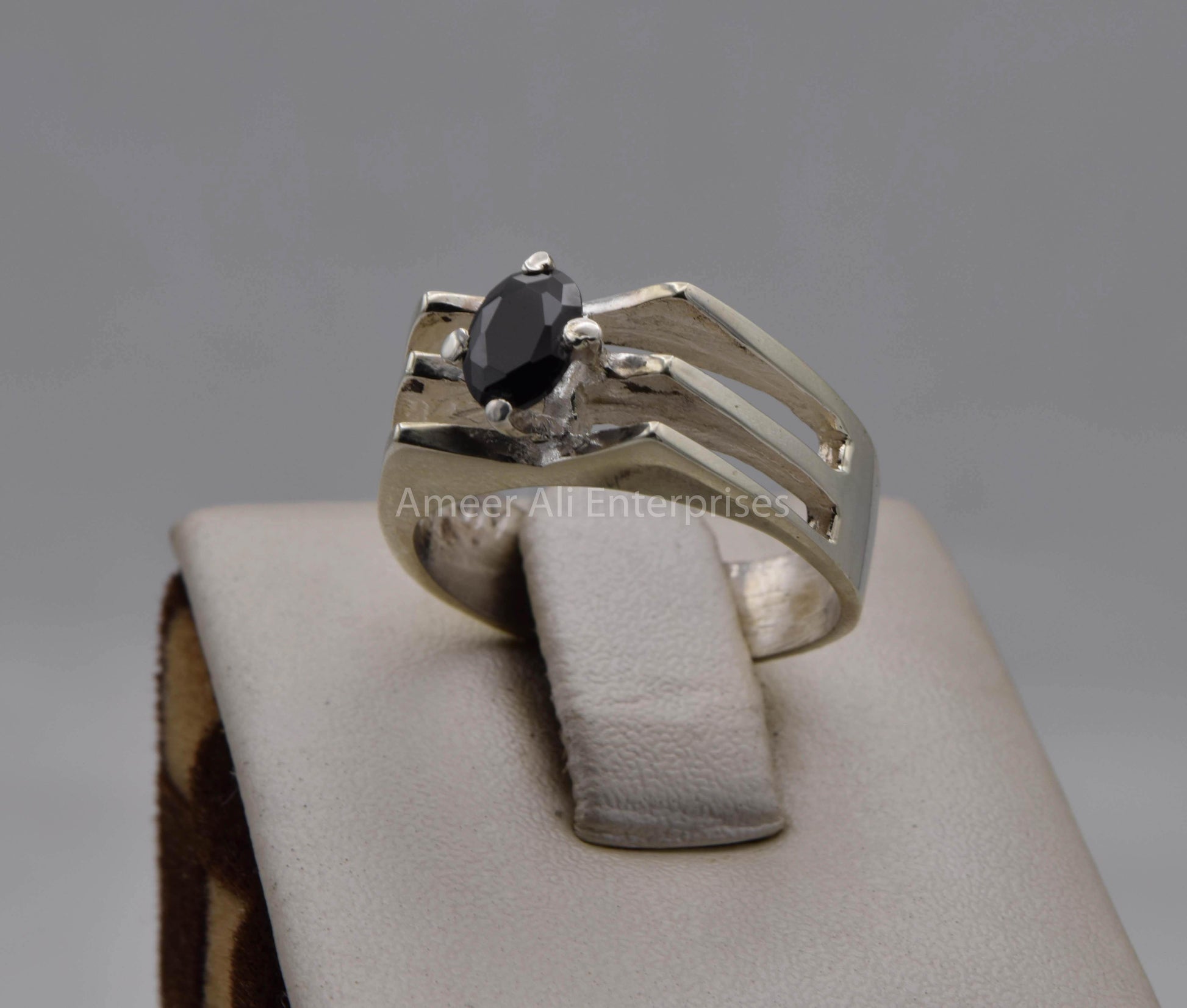 AAE 5703 Chandi Ring 925, Stone: Zircon - AmeerAliEnterprises