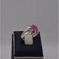 AAE 5743 Chandi Ring 925, Stone: Ruby - AmeerAliEnterprises